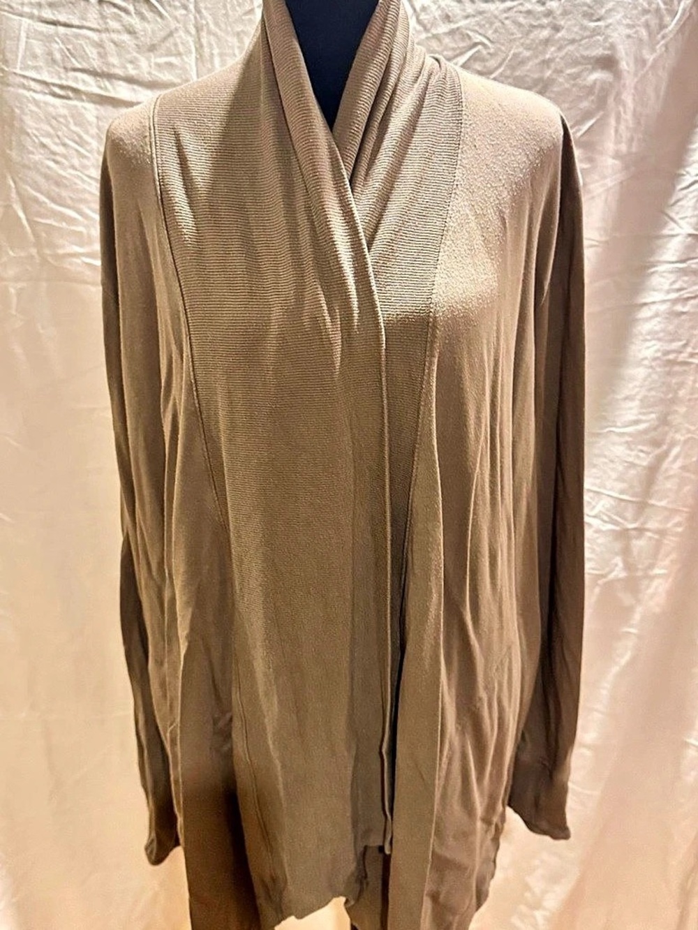 Athleta Draped Cardigan in Brown Size Medium